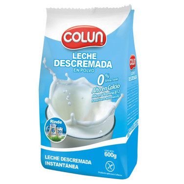 Super El Trebol Leche Polvo Colun Descrem 600 Gr