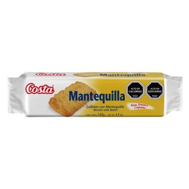 Super El Trebol Galleta Costa Mantequilla 140 Grs