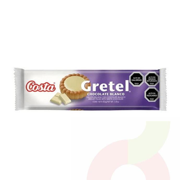 Galleta Chocolate Blanco Gretel Costa 85Gr Supermercados Eltit