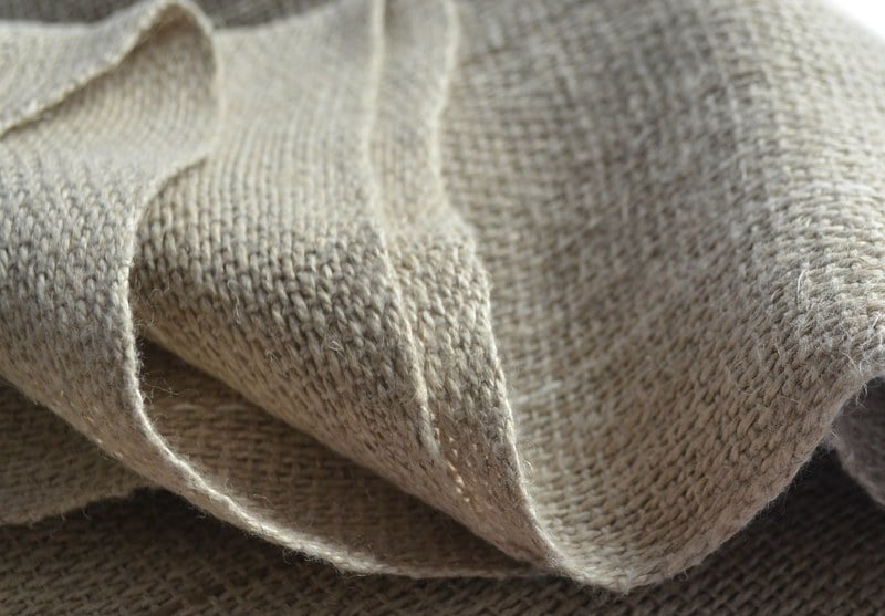 Piecera tejida a telar 2 plazas en lino 100% natural 
