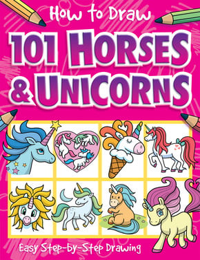 101 Horses and Unicorns How to draw
