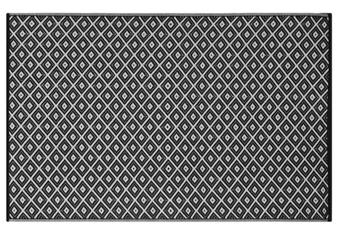 Alfombra PET rombos pequeños 150 x 240 cm