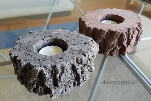 Portavela de concreto mediano