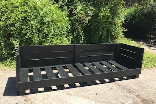 Sillón de pallet de 3 cuerpos Sole