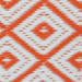 Alfombra PET modelo Arabian naranja con blanco 120 x 180 cm. - alfombra pet exterior naranjo con blanco 1.png