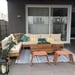 Sofá en L de 200 por 300 cm + sector de quincho - terraza grande living y quincho.jpg