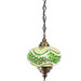 Lámpara turca colgante individual XL - Lampara turca en tonos verdes.jpg
