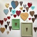 Corazón de cobre para colgar - corazones de ceramica, madera y cobre para colgar en la pared.JPG