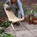 Silla plegable de madera de pallets reciclados y yute - silla de pallet reclinada y plegable.jpg