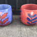 Portamaceteros de cerámica pintados a mano - par de maceteros pintados a mano ceramica.jpg