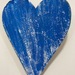 Corazones de madera - adorno para la pared corazon de madera reciclada decoracion azul grande.JPG