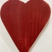 Corazones de madera - adorno para la pared corazon de madera reciclada decoracion rojo mediano.JPG