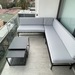 Juego de terraza de fierro de perfil cuadrado - sofa de fierro de perfil cuadrado con cojines en tela de exterior 17.JPG