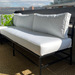 Juego de terraza de fierro de perfil cuadrado - sofa de fierro de perfil cuadrado con cojines en tela de exterior 1.JPG