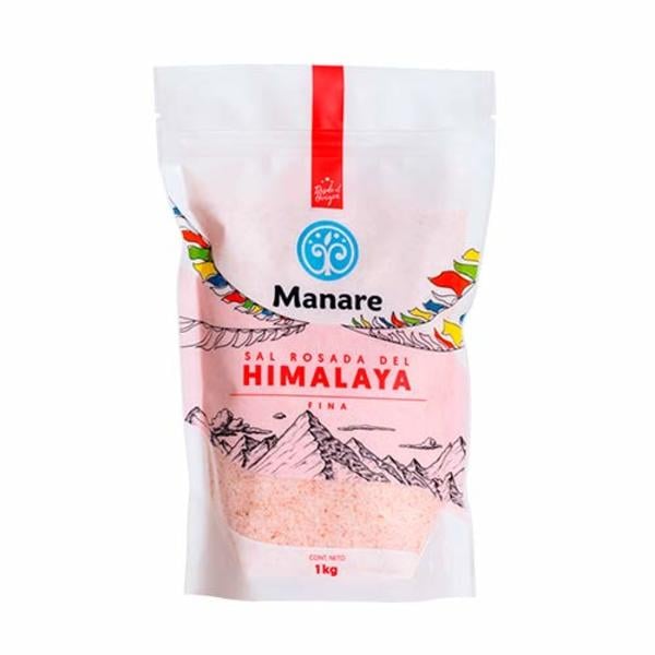 Sal rosa del Himalaya fina 1 kg Uneysa - Pangea Ecotienda