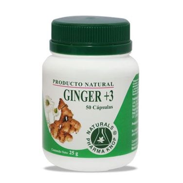Ginger +3 400 mg x 50 cápsulas- Pharma Knop®