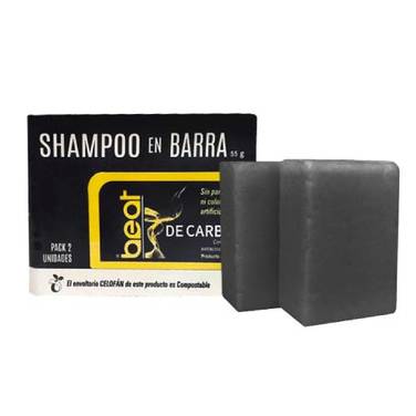 Shampoo Sólido Carbón Beat 110 g Pack 2 UN de 55 g