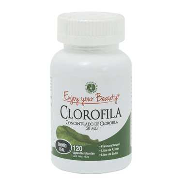 Clorofila 50 mg x 120 cápsulas blandas - Enjoy Your Beauty®