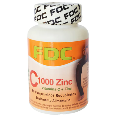 Vitamina C 1000 mg + Zinc x 60 comprimidos - FDC