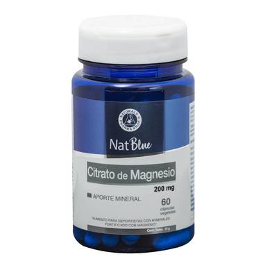 Citrato de magnesio 200 mg x 60 cápsulas vegetales - Natblue®