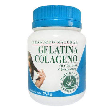 Gelatina Colágeno 470 mg x 50 cápsulas - Pharma Knop®