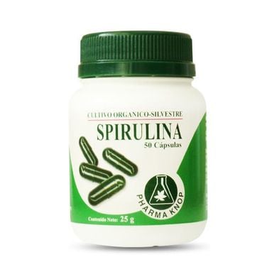 Spirulina 400 mg x 50 cápsulas - Pharma Knop®