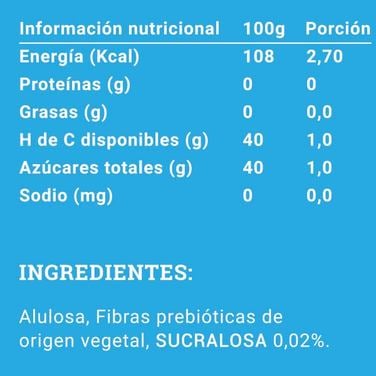 Endulzante alulosa 500 g, Biofoods