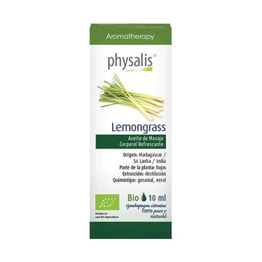 Aceite esencial Lemongrass orgánico 10 mL - Physalis®