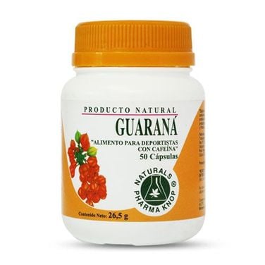 Guarana 430 mg x 50 cápsulas - Pharma Knop®