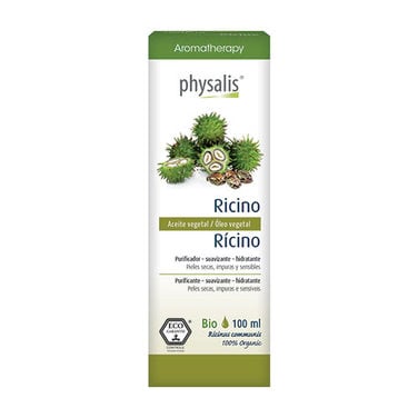 Aceite vegetal Ricino orgánico 100 mL - Physalis®