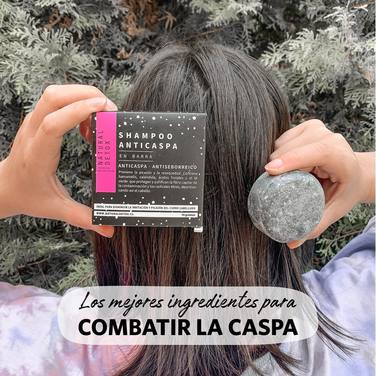 Shampoo Anticaspa en barra 70 g - Natural Detox