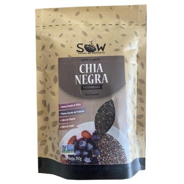 Semilla de Chia Negra 454 G, Sow