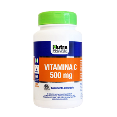 Vitamina C 500 mg x 60 comprimidos masticables - Nutrapharm