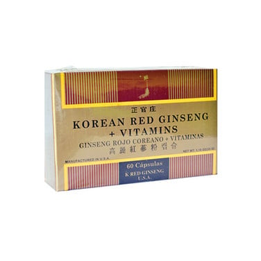 Ginseng Rojo Koreano + Vitaminas 60 cápsulas