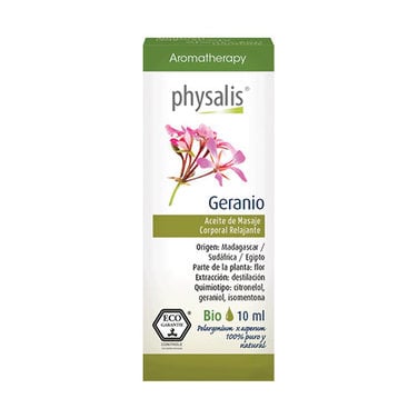 Aceite esencial Geranio orgánico 10 mL - Physalis®