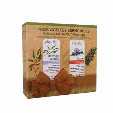 Pack Aceite esencial Eucalyptus 10 mL + Aceite esencial Romero orgánico 10 mL - Physalis®