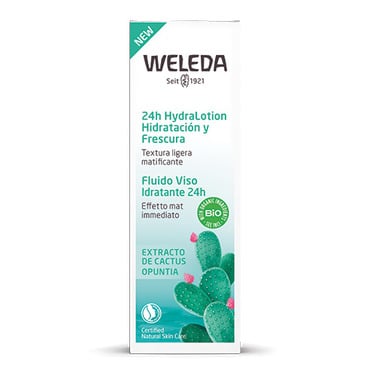 Loción facial hidratante fluido Cactus 30 ml, Weleda