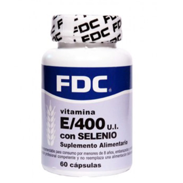 Vitamina E 400 UI + Selenio x 60 cápsulas - FDC
