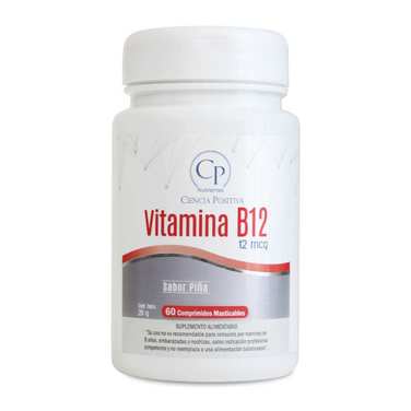 Vitamina B12 x 60 comprimidos masticables - CP Nutrientes