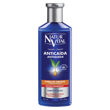 Shampoo Anticaida Cabellos Grasos 300 mL Natur Vital