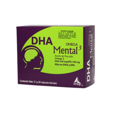 DHA Mental x 30 cápsulas – Knop Laboratorios®