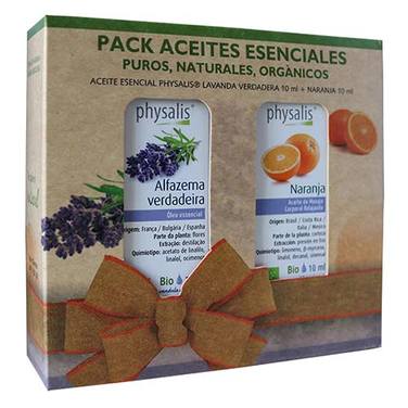 Pack Aceite esencial Lavanda 10 mL + Aceite esencial Naranja Orgánico 10 mL - Physalis®