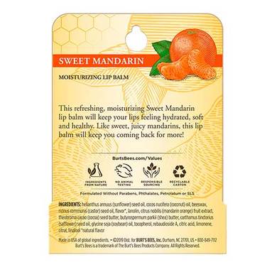 Bálsamo labial mandarina blister 4.25 g - Burt's Bees®