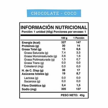 Wild protein chocolate coco vegana 1 un