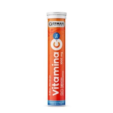 Vitamina C + Zinc 1000 Mg 20 tabletas efervescentes