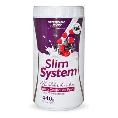 Slim System Vainilla Berries 440 gramos, Scientific Body