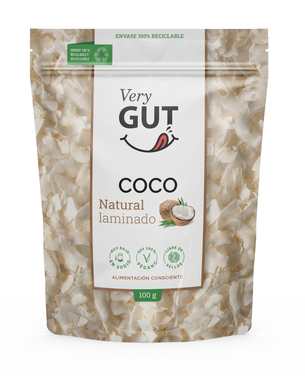 Coco natural laminado 100 g, Very Gut