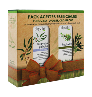 Pack Aceite Eucalyptus 10 mL + Aceite Arbol del Té 10 mL - Physalis®