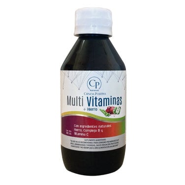 Multivitaminas + Hierro, solución oral 180 ml, CP Nutrientes