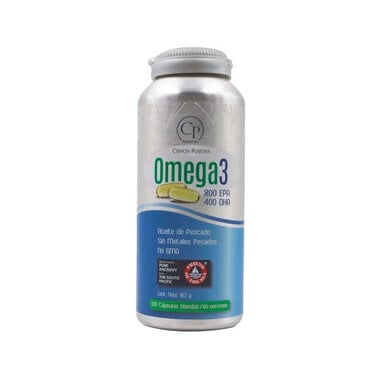 Omega 3 800 EPA y 400 DHA x120 cápsulas blandas, CP Nutrientes
